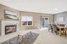 Living room with fireplace