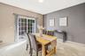 Dining room with sliding glass doors to rear yard