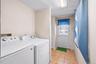 Laundry room behind the kitchen