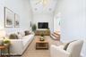 Spacious Den, Vaulted Ceilings, Digitally Staged