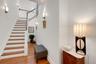 Spacious entry foyer and an attached garage entry door