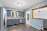 Kitchen flows right off dining room