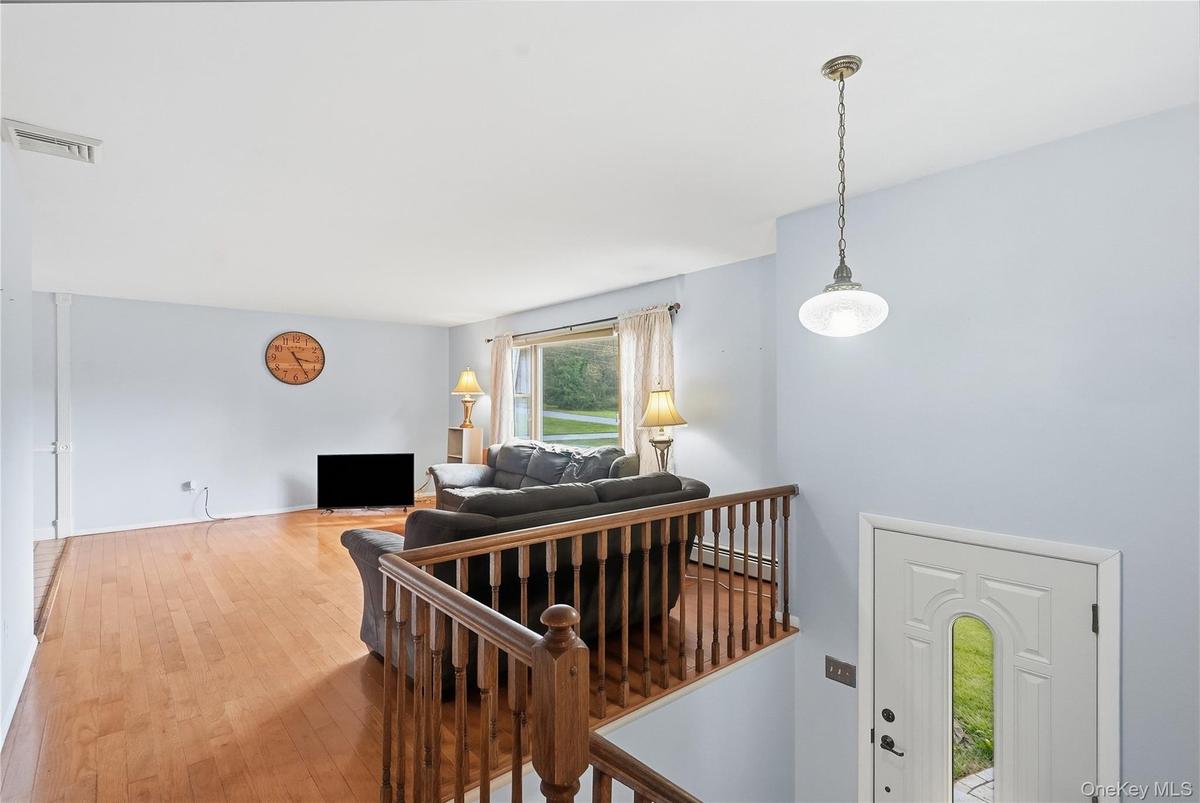 Living room with hardwood floors