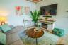 living room with pull out sofa