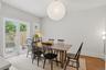 Hardwood flooring and light wall tones