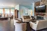 Lounge and TV room in clubhouse