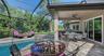 Screened pool area.