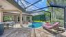 Screened pool area