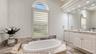 Primary Bathroom with separate Tub.