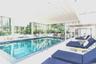 Sun drenched indoor salt water pool and spa