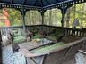 Gazebo for Back yard entertaining with Adirondack Feel