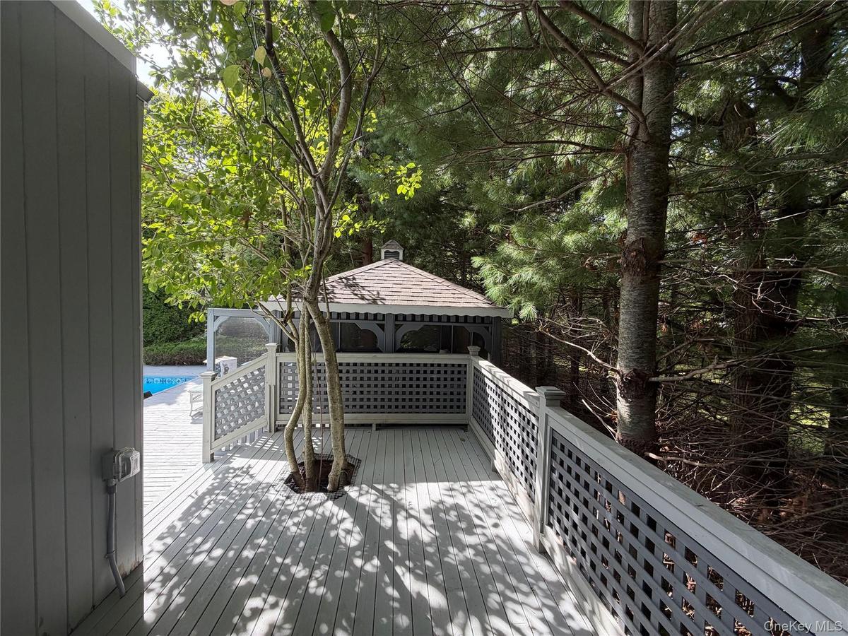 Private Deck area and Gazebo area off Master Bedroom for coffee ad privacy