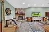 living room / fire place