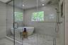 Wet room w soaking tub & views