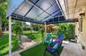 Private patio for guest overlooking garden