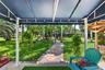 Private patio for guest overlooking garden