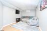 FINISHED BASEMENT TV ROOM