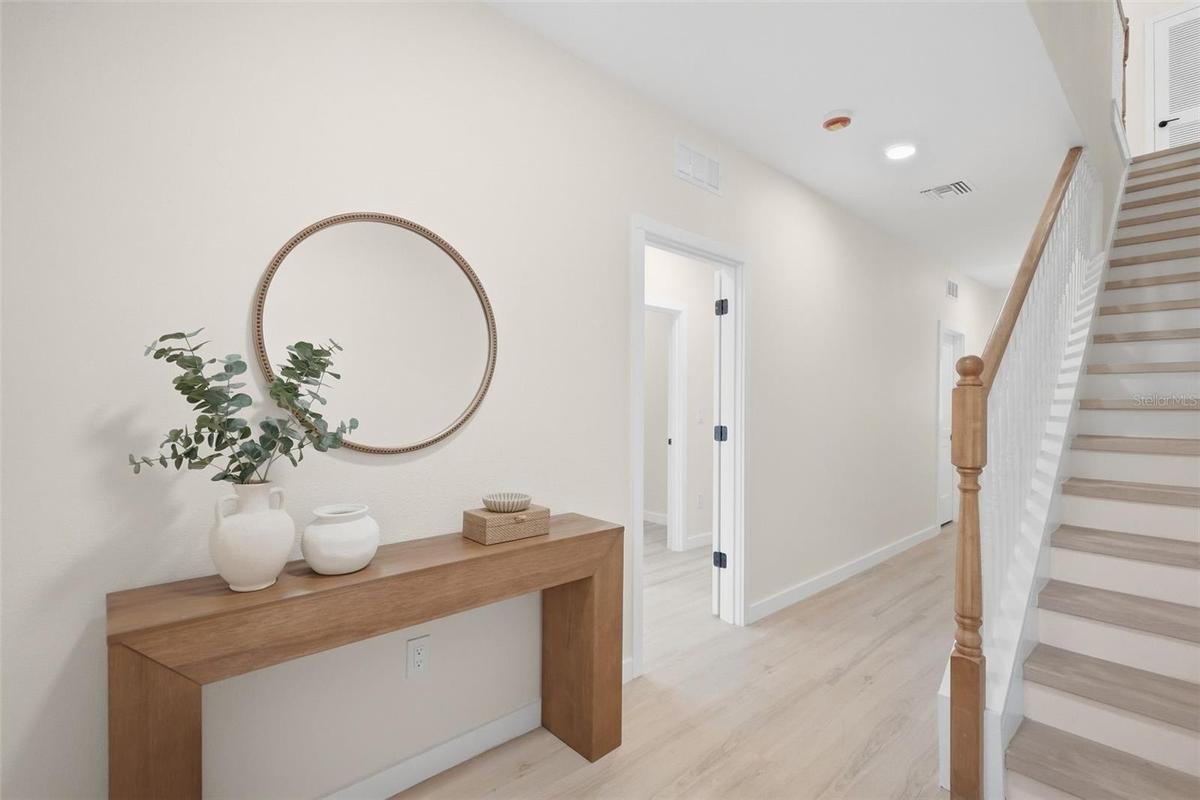 First floor entry