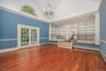 Great Room with French Doors and Built-Ins
