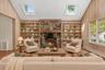 Family Room with Gas Stove Fireplace and Built-ins