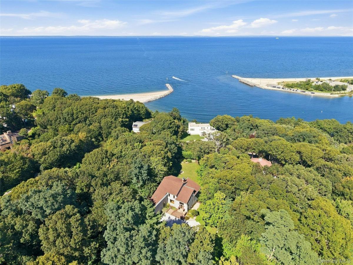 View of LI Sound and Mount Sinai Harbor