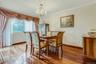 Dining room with doors to trex deck