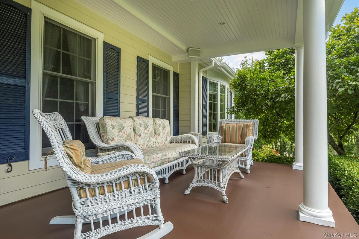 Front Porch with multiple Seating Areas