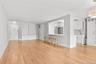 Bar seating at oversized kitchen island