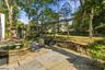 Slate patio w/ water feature