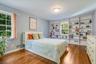 Bedroom with hardwood floors