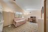 Bedroom with High Ceilings