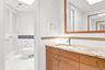 Shared bathroom between two bedrooms
