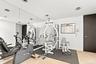 Exercise room on the lower level