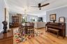 Wood-finish flooring throughout