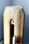Check out this detailed radiator, Original ornate cast-iron radiator featuring intricate raised-relief scrollwork