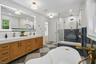 double vanity primary bathroom