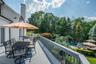 Deck overlooking pool