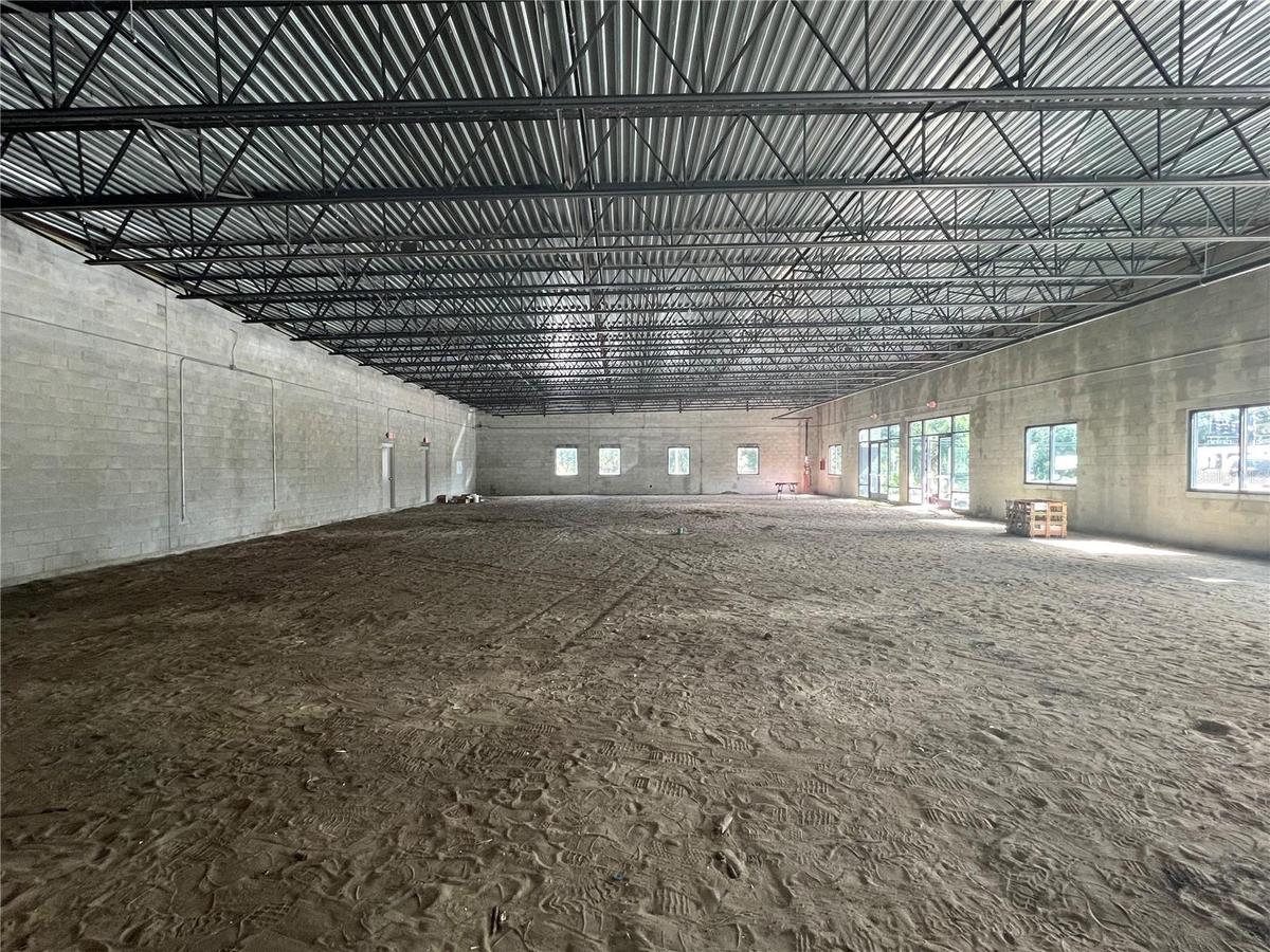 Inside building