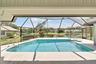 Enjoy the pool while overlooking the lake.