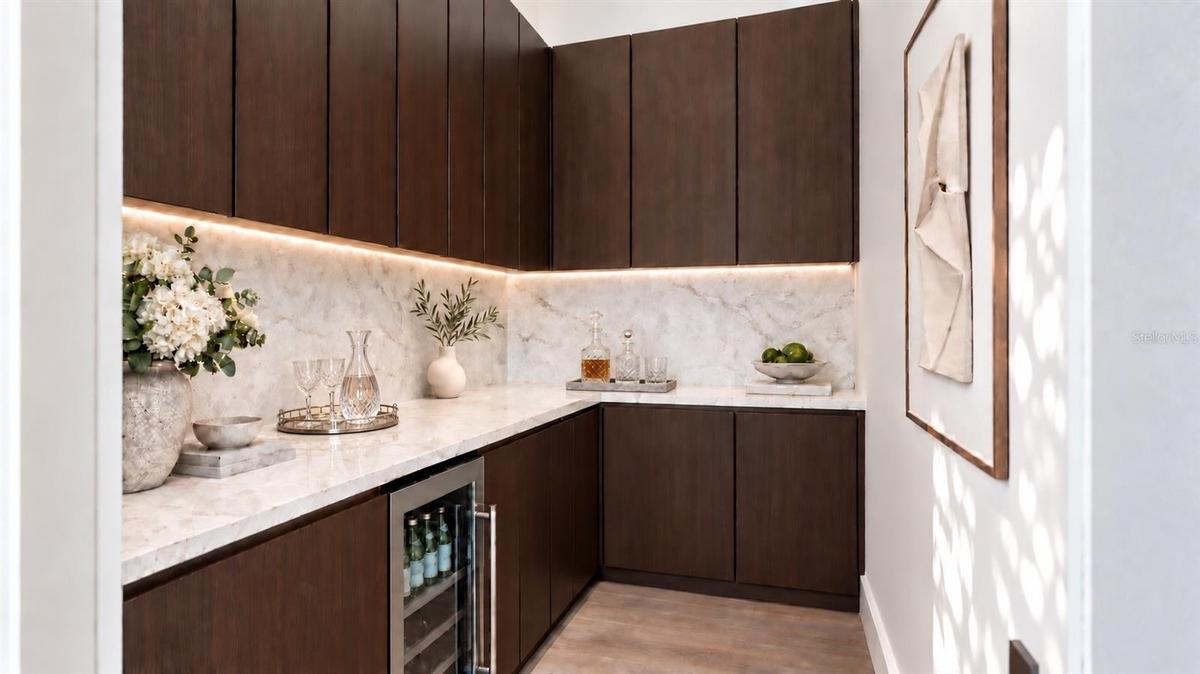 Butlers pantry, with virtual staging