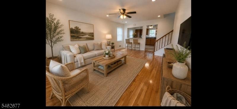 virtually staged living room