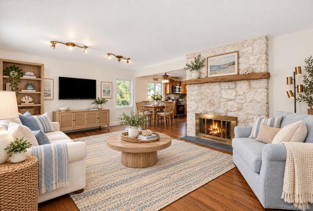 Living Area Digitally Staged