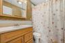 Spacious bathroom on main level.