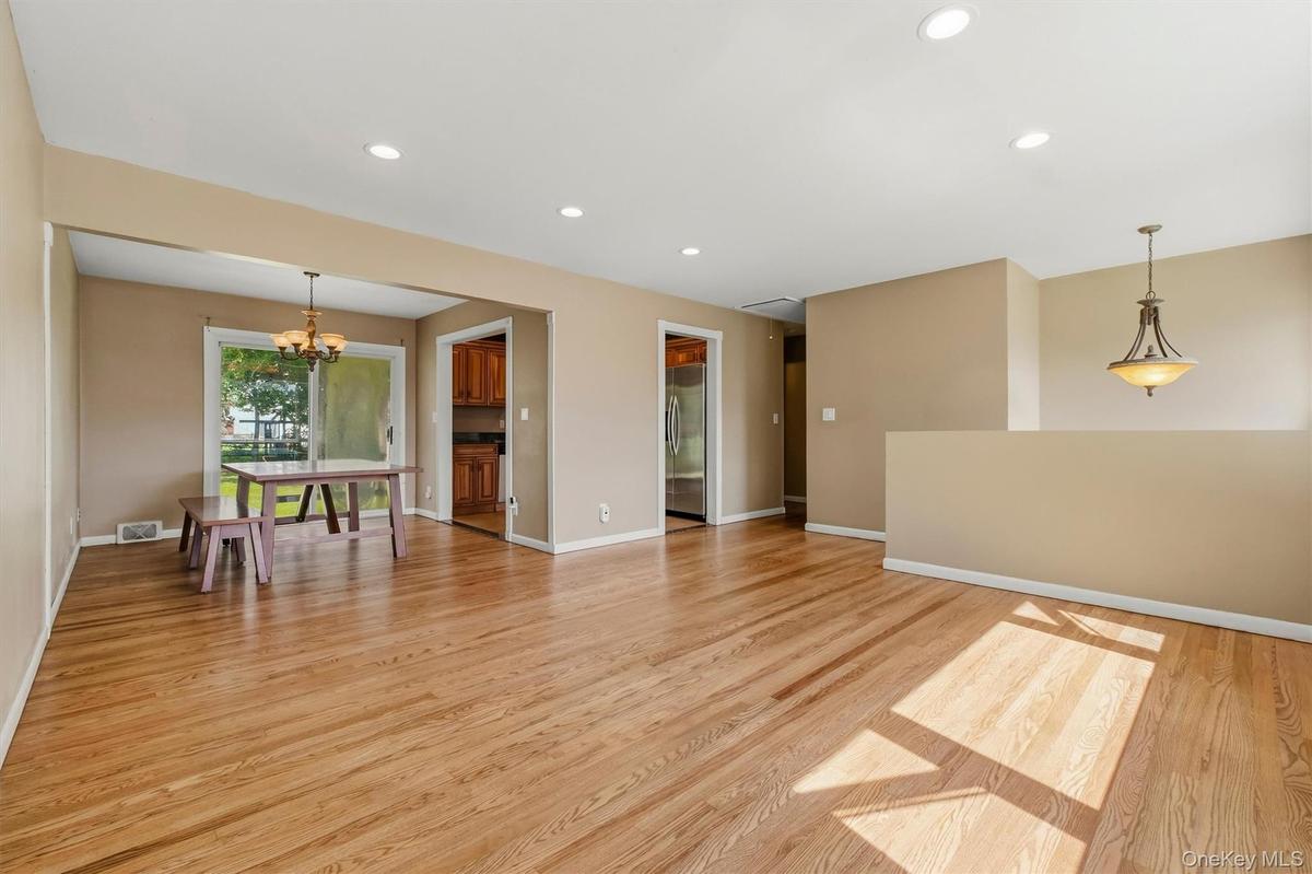 Living room to dining room.