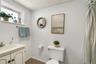 Full bath with stall shower, lower level