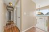Entry foyer is accented with tile flooring.
