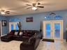Double French door access to backyard/lanai