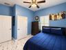 Bedroom with built in closet