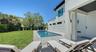 Heated saltwater pool and hot tub spa
