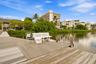 Waterfront dock with direct water access